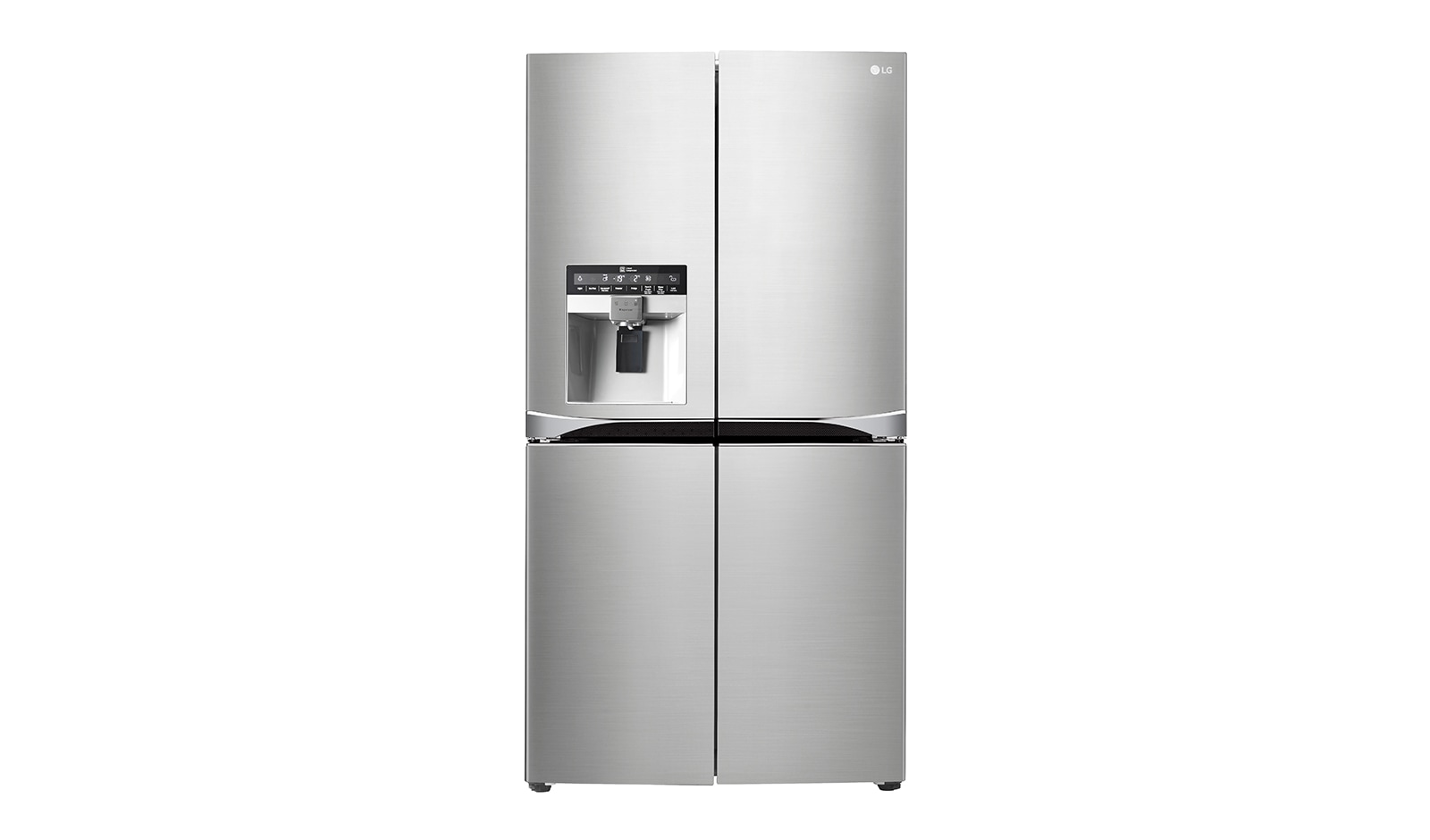 Front view of 712L French Door Fridge with Anti-fingerprint Brushed Finish GF-5L712PL